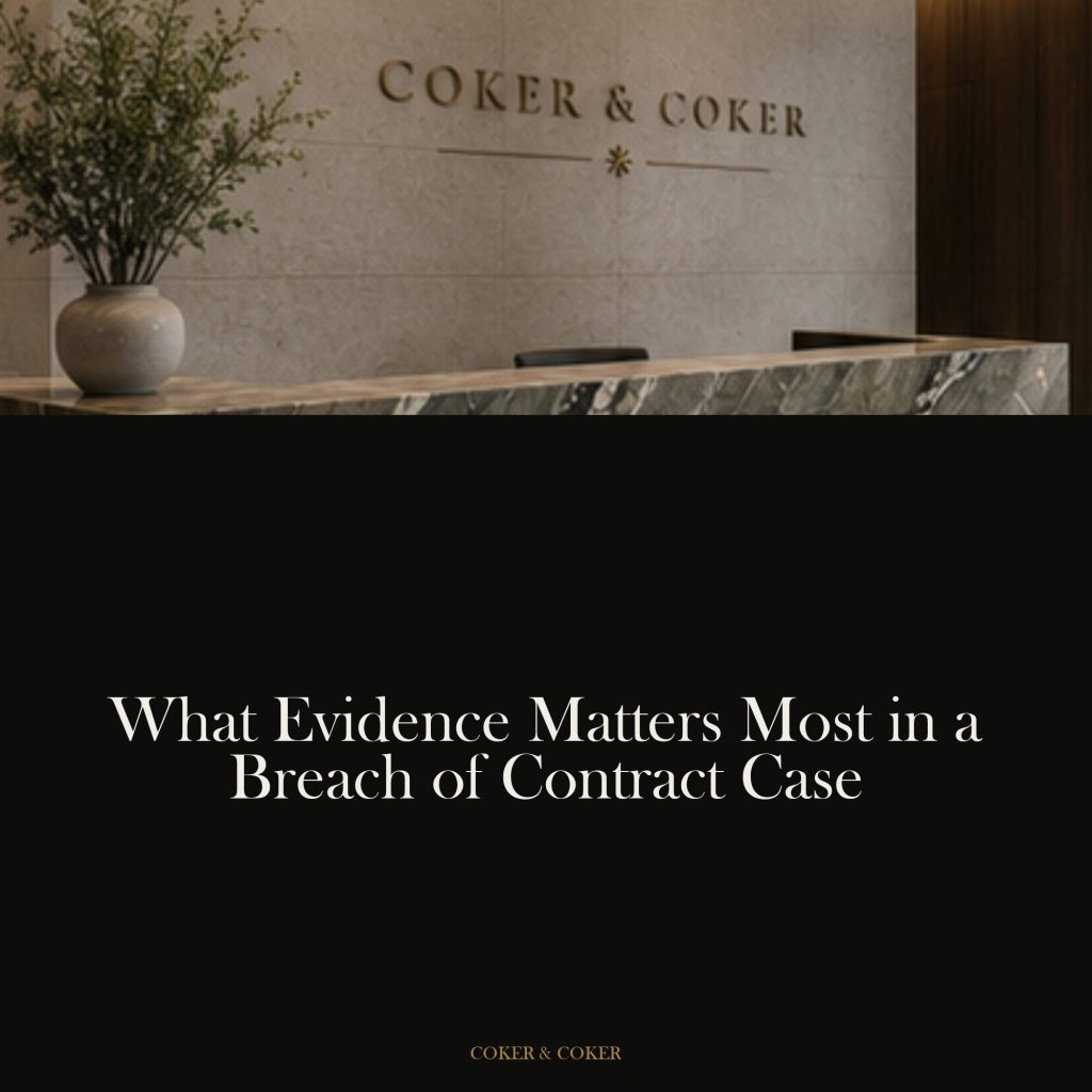 What evidence matters most in a breach of contract case