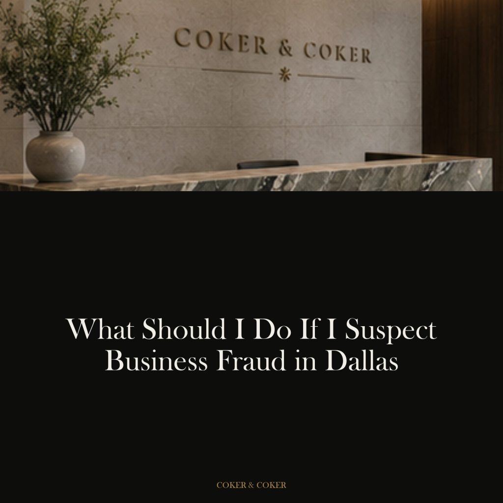 What should I do if I suspect business fraud in Dallas